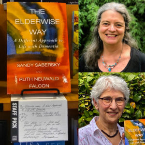 photo collage of The Elderwise Way book and two authors